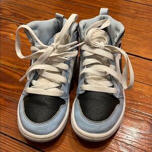 Nike Air Jordan’s High-Top Sneakers - Black and Light Blue